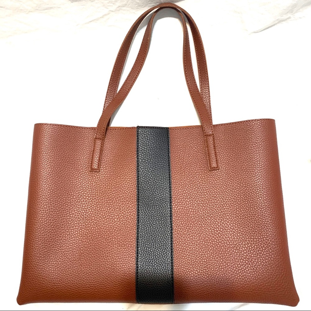 Vince.Camuto Brown and Black Tote